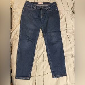 Everlane med/dark wash ankle length leans